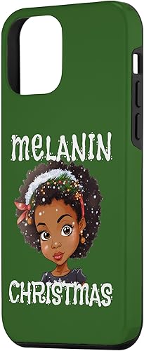 Miniatura 2 de iPhone 12 mini Melanin Christmas Black Girl Magic Women Mrs Claus Afro Love Case