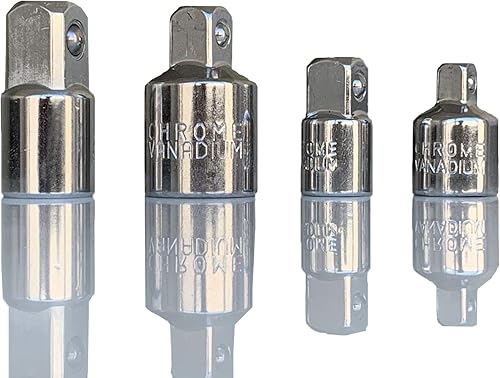 Miniatura 5 de Juego de convertidor reductor de adaptador de enchufe de trinquete cuadrado, 4 piezas, 14 pulgadas, 38 pulgadas, 12 pulgada de conversión de