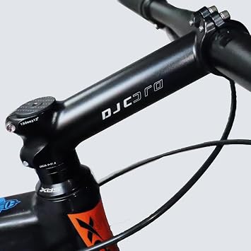DJC Bike Stem 150mm Extra Length 12 Degree 31.8mm Clamp 1-1/8 28.6mm Fork, Extended Bike Stem for Road Bike, Mountain Bike, Gravel, Hybrid, E-Bikes