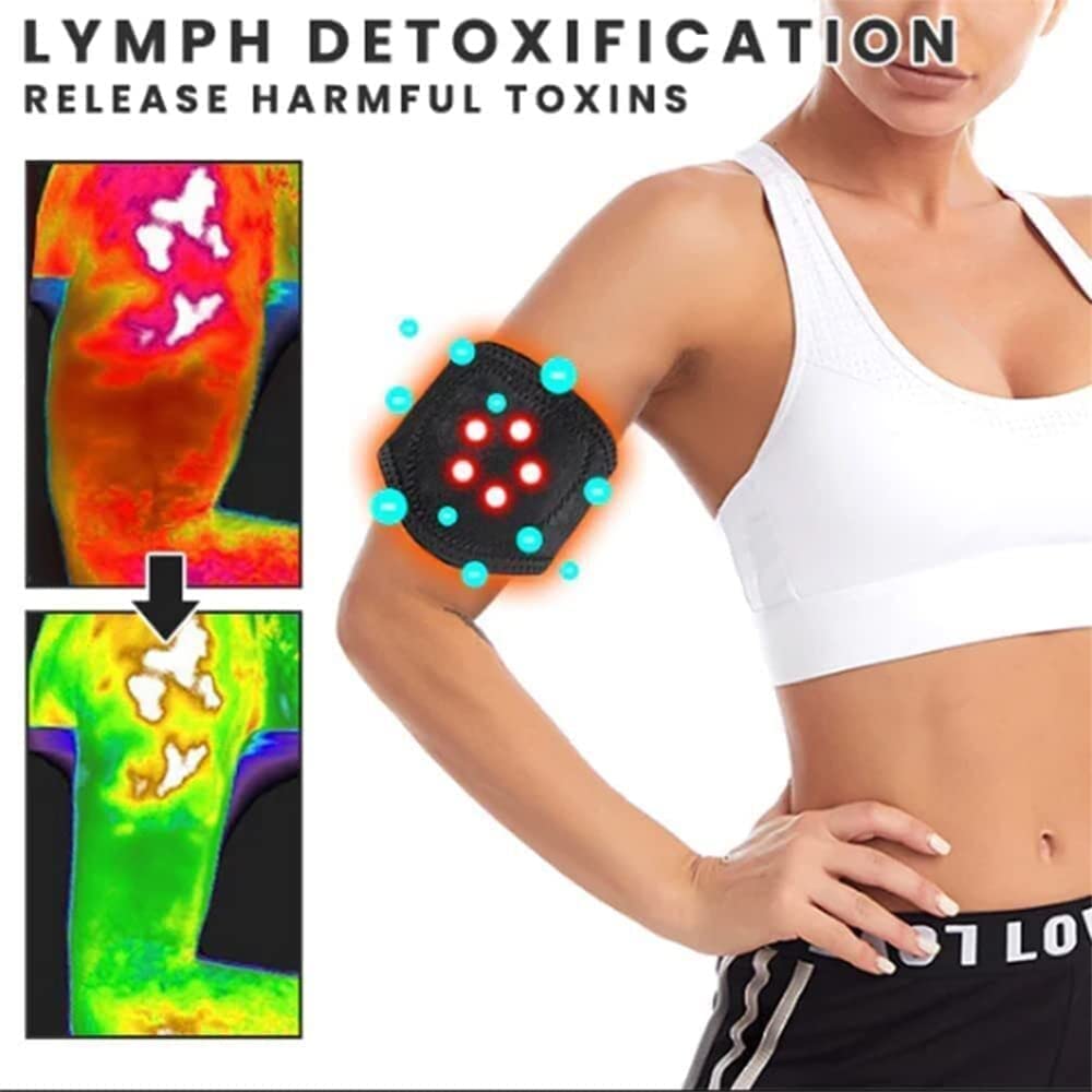 Slimmaionix Arm Trimmer Regolabile Tormalina Autoriscaldante Detoxing Shaper Bands per Braccia (Nero)