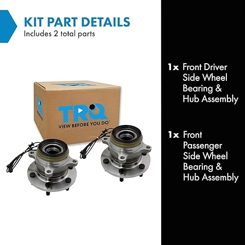 Vista 1093 de TRQ Juego de 2 rodamientos y bujes de rueda trasera izquierda y derecha compatible con Ford Expedition 2007-2010 Lincoln Navigator 2007-2010