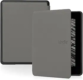 Capa Para Kindle Paperwhite 12ª Geração e Kindle Colorsoft 7 Polegadas (SA569P, SA568B, SA58CB, SA59CP) – Função Liga/Desliga - Fechamento Magnético - Sistema de Hibernação (Cinza)