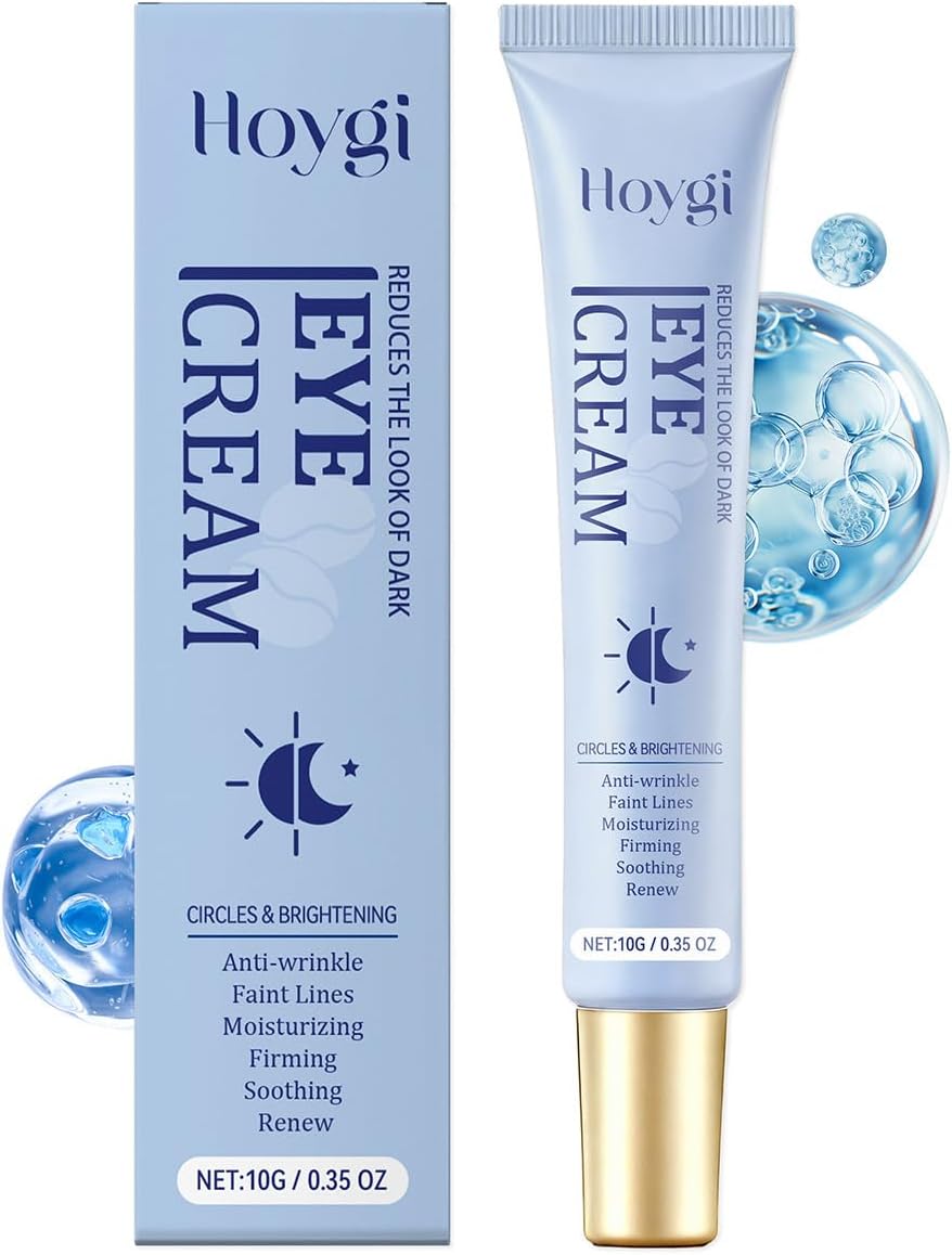 Caffeine Eye Cream, Under Eye Cream for Dark Circles and Puffiness, 5 in 1 with Retinol Niacinamide Hyaluronic Acid& Peptides - Eye Cream Anti Aging for Reduce Wrinkles