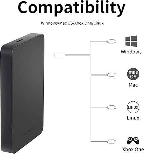 Miniatura 3 de Avolusion Z2-S - Disco duro externo USB 3.0 ultra delgado de 1 TB (para Windows, MacOS, Xbox, PlayStation) (renovado)