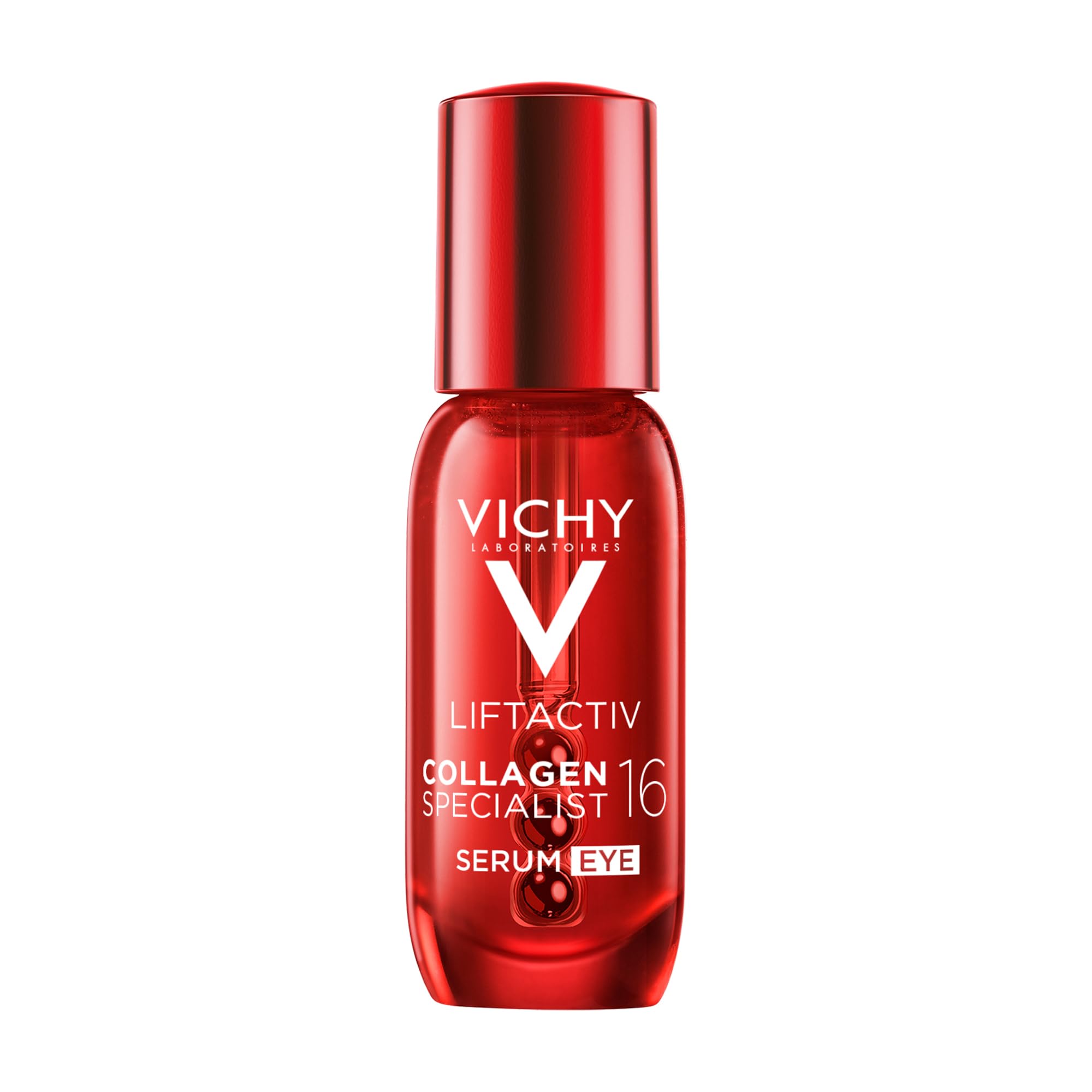 Vichy, LiftActiv, Sérum Yeux Anti-Âge, Soin Booster de Collagènes, Anti-Cernes - Rides - Poches, Illumine et Uniformise le Contour des Yeux, Peaux Sensibles et Matures, Collagen Specialist 16, 15 ml