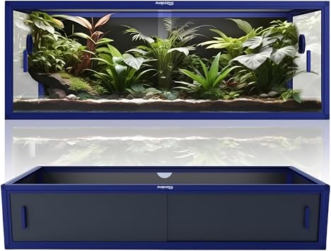 Phailozoo 85 Gallon Snake Tank with 48" Spacer Cabinet, Only for Phailozoo 85/120 Gallon Reptile Enclosure, Reptile & Amphibian Enclosure Terrarium Stand, 48"x 24" x 10"