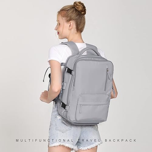 Miniatura 7 de Mochila de viaje grande para mujer, mochila de transporte, mochila de senderismo impermeable, mochila deportiva al aire libre, mochila casual para