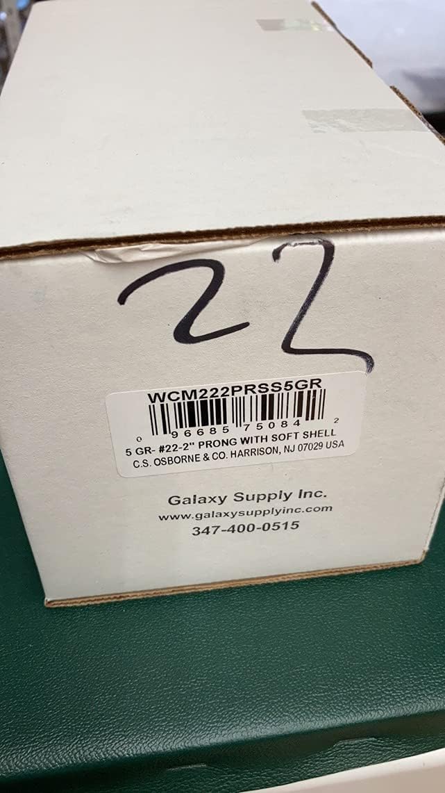 C.S.Osborne & Co, Upholstery Button Molds 2" Prong Leg with Soft Shell, Sold by 1 Gross = 144 Sets (#30 3/4" Dia)