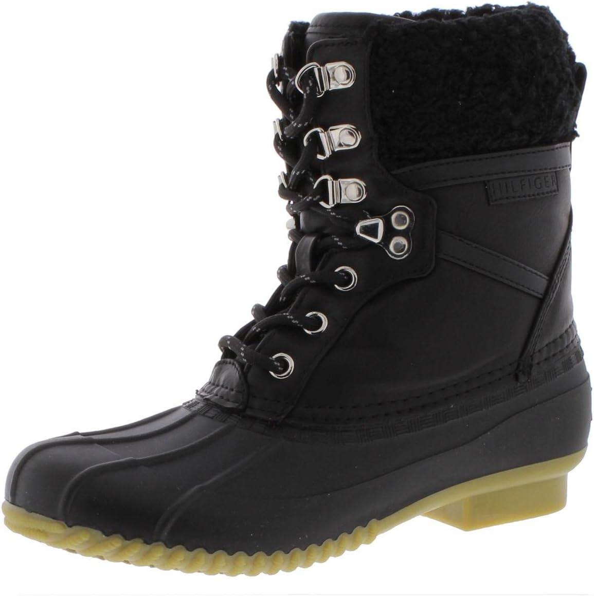 Tommy Hilfiger Womens Rian 2 Faux Fur Closed Toe Mid-Calf Cold