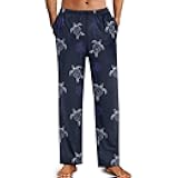 Men's Pajamas Pants Elastic Waist Long Pants Casual Lounge Pants with Pockets 2024 Fall Winter Outfits