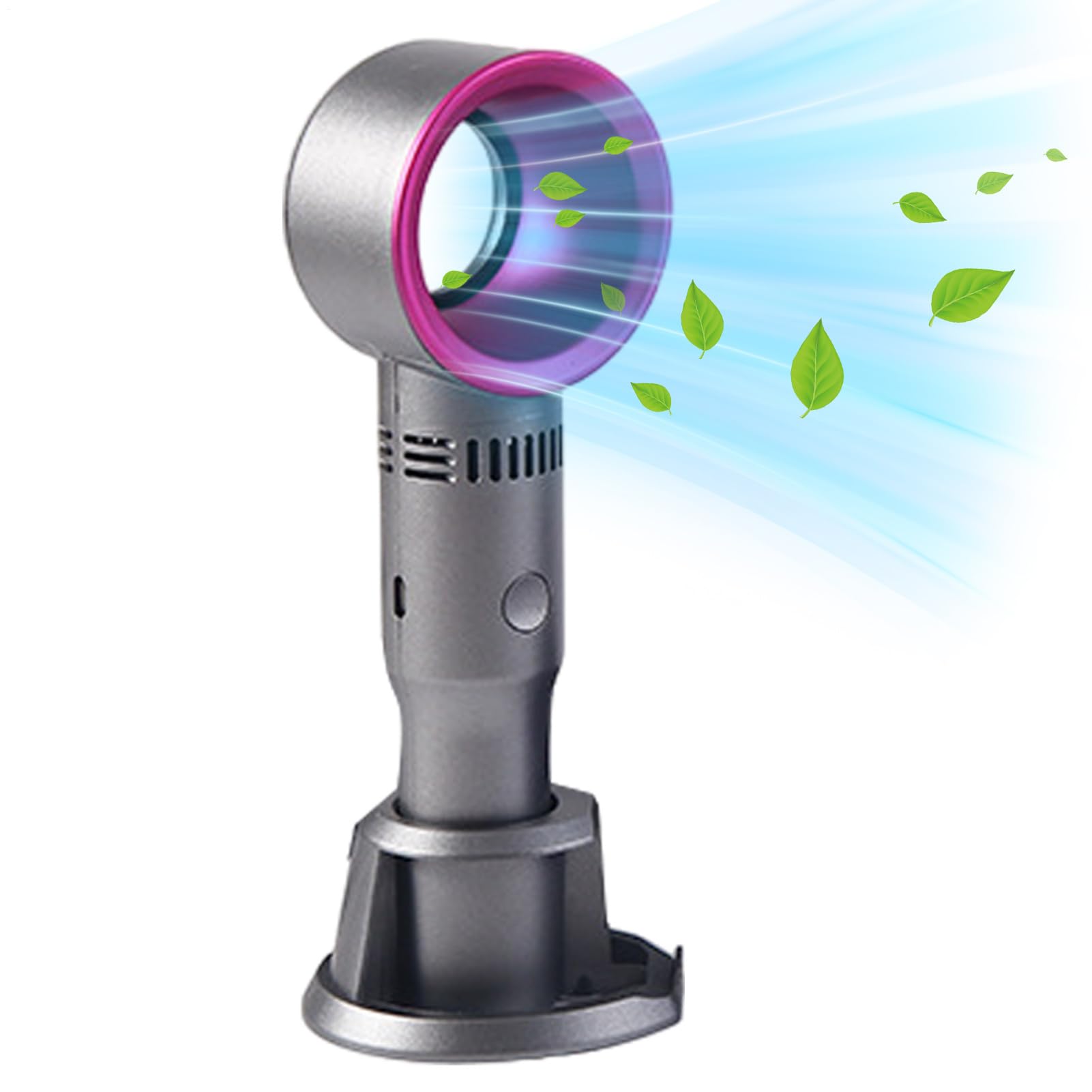Ventilador de Bolsillo Portátil,Soplete sin aspas | Ventilador de Mano para Refrescar al Aire Libre - Para Mujeres Interior Exterior Viaje Maquillaje Senderismo Camping Playa Carreras