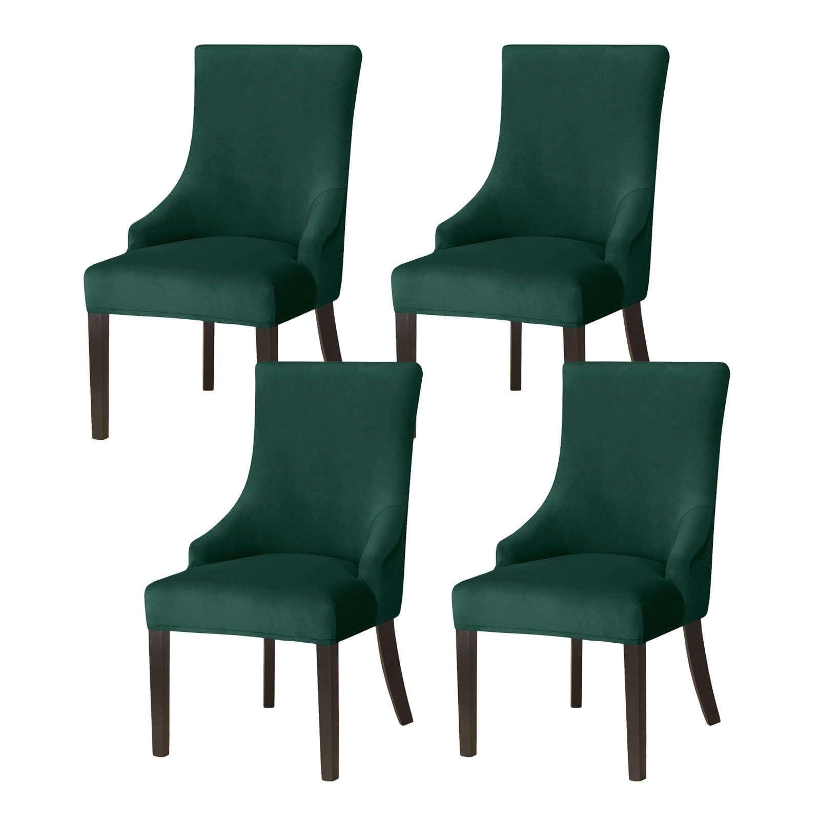 Samt Stuhlhussen 4er Set