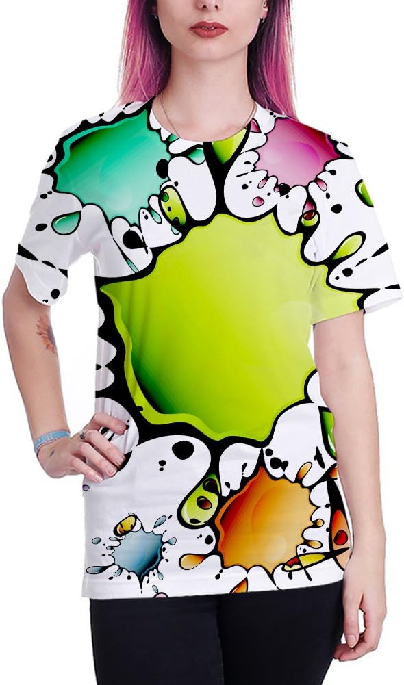 Hgvoetty Unisex 3D Print Shirts Colorful Space Graphic Tees for Men Women Teens - Image 2