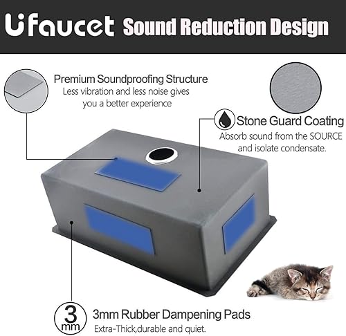 Miniatura 52 de Fregadero de cocina de 25 x 22 pulgadas, montaje superior de 25 pulgadas, níquel cepillado para lavandería, montaje superior, calibre 16, acero