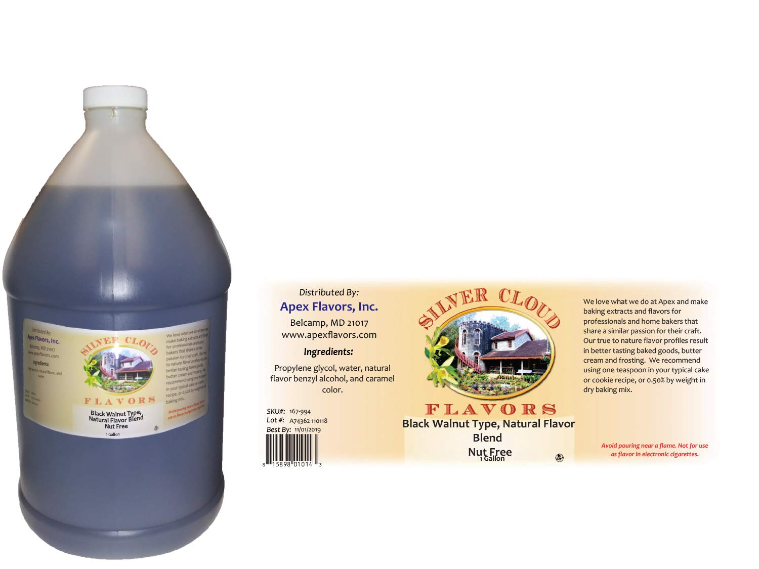 Black Walnut Extract, Natural Flavor Blend (Nut Free) 1