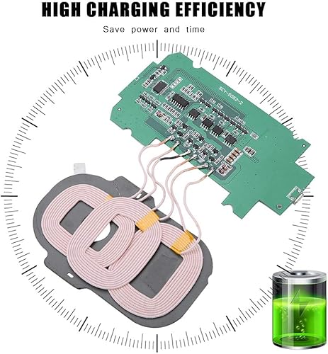 Miniatura 3 de Módulo transmisor de cargador inalámbrico de 5 W - Adopta 3 bobinas - Cortocircuito integrado, sobretensión - Amplia compatibilidad - Piezas de