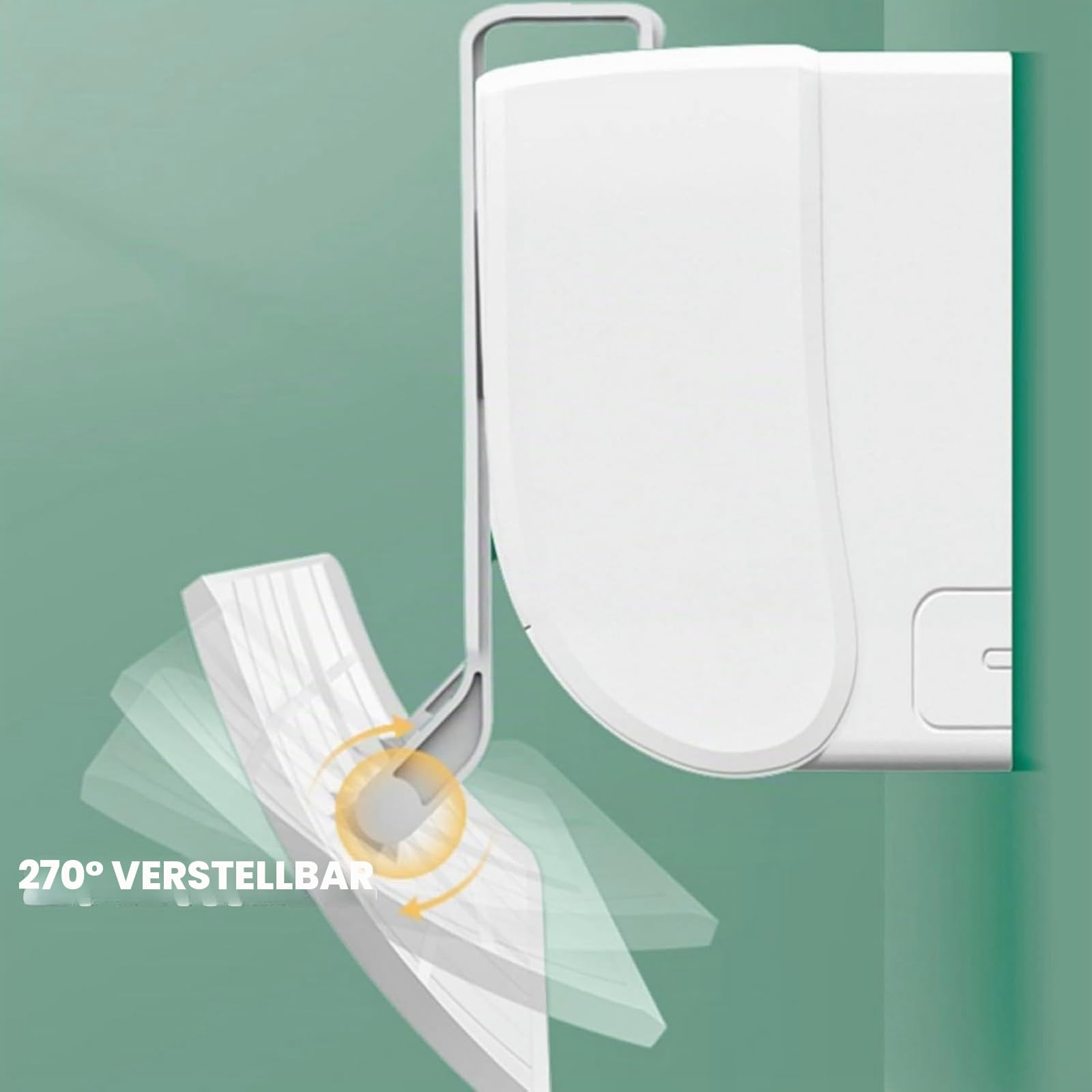 Klimaanlage Windabweiser Universeller Klimaanlagen Deflektor Universal Windschutzscheibe Luftleitblech für Wandmontierte Klimageräte Weiß Kunststoff 270° Verstellbar Luftumleitung 80x19cm