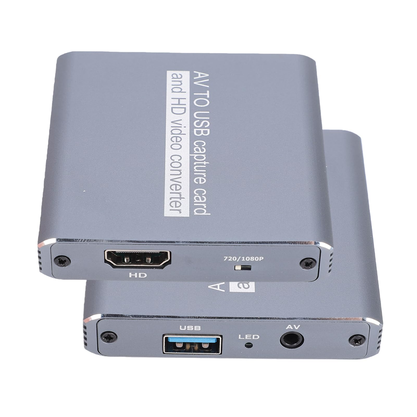 VHS-zu-Digital-Konverter, USB-Videoaufnahmekarte Analog zu Digital für Hi8/VCR/DVD/AV, AV-zu-HDMI-Adapter, Speichern Alter Videos auf Laptop
