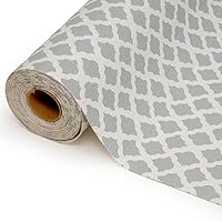 Vista 53 de Con-Tact Brand Grip Prints Shelf Liner, Non-Adhesive Durable Liners, Slip-Resistant Drawer and Cabinet Covering, 18" x 4', Dottie Grey, Pack of 1