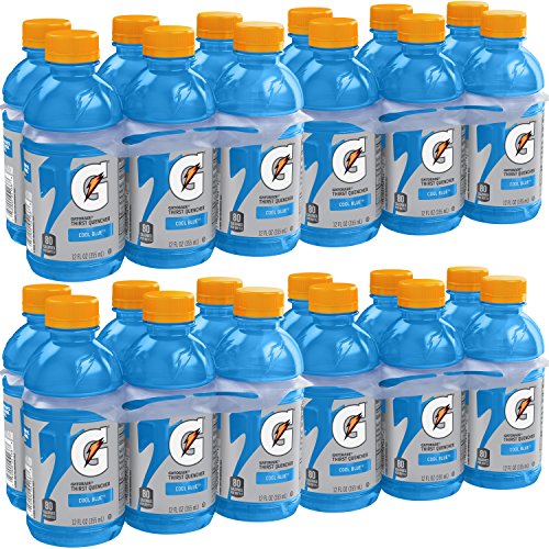 Gatorade thirst quencher sports drink, cool blue, 12 ounce, 24 bo…
