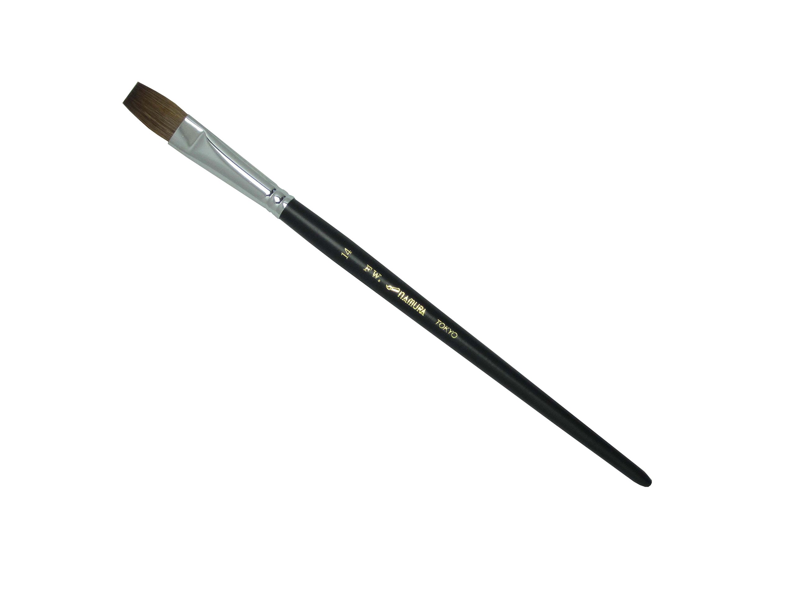 Namura FW 14 Flat pinceau plat japonais authentique pour peinture
