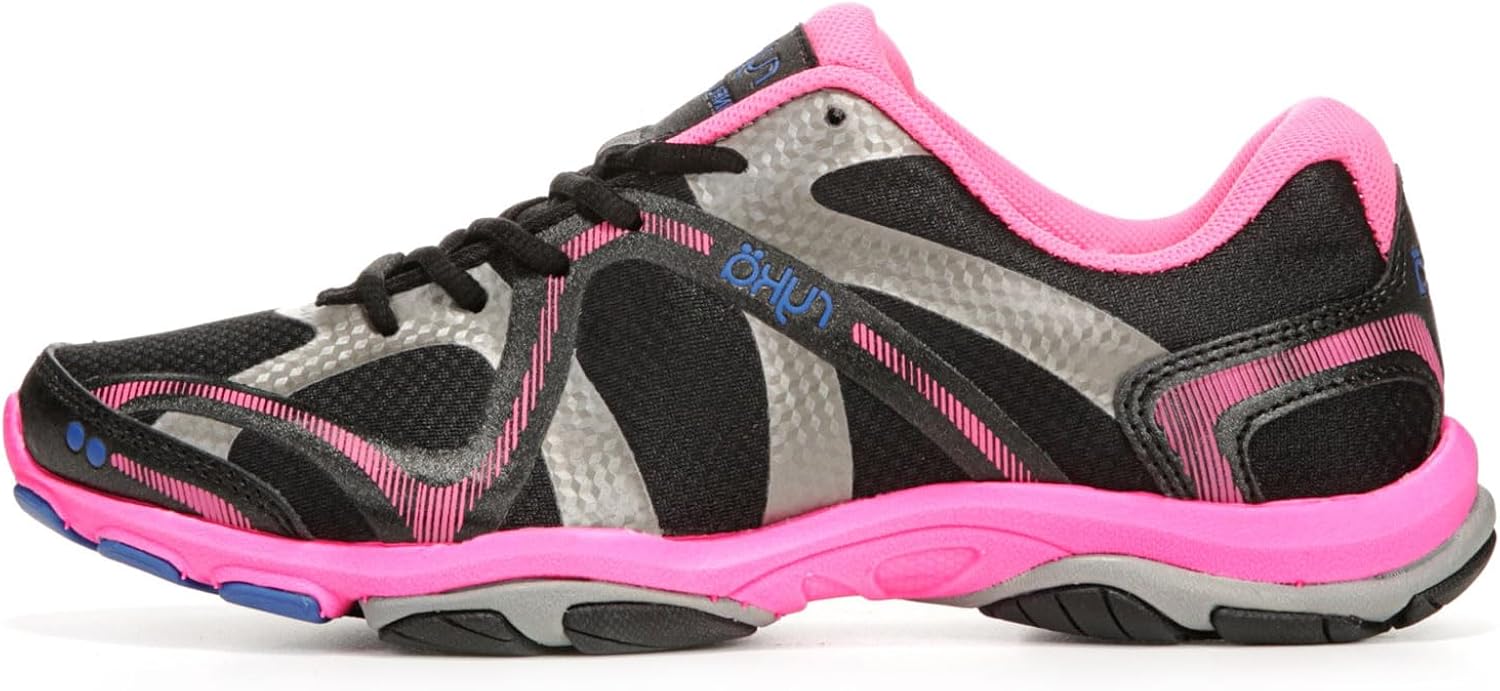 Ryka Women's, Influence Training Shoe 6.5 Wide Black Pink