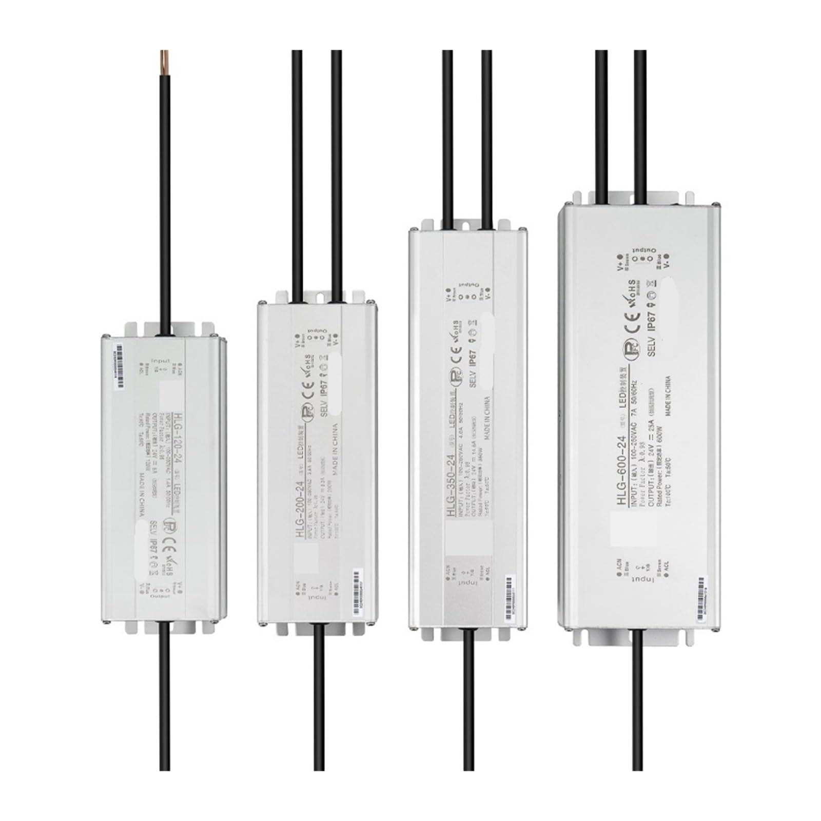 Alimentation étanche 36v 350w IP67 contre l'humidité des éclairages extérieurs