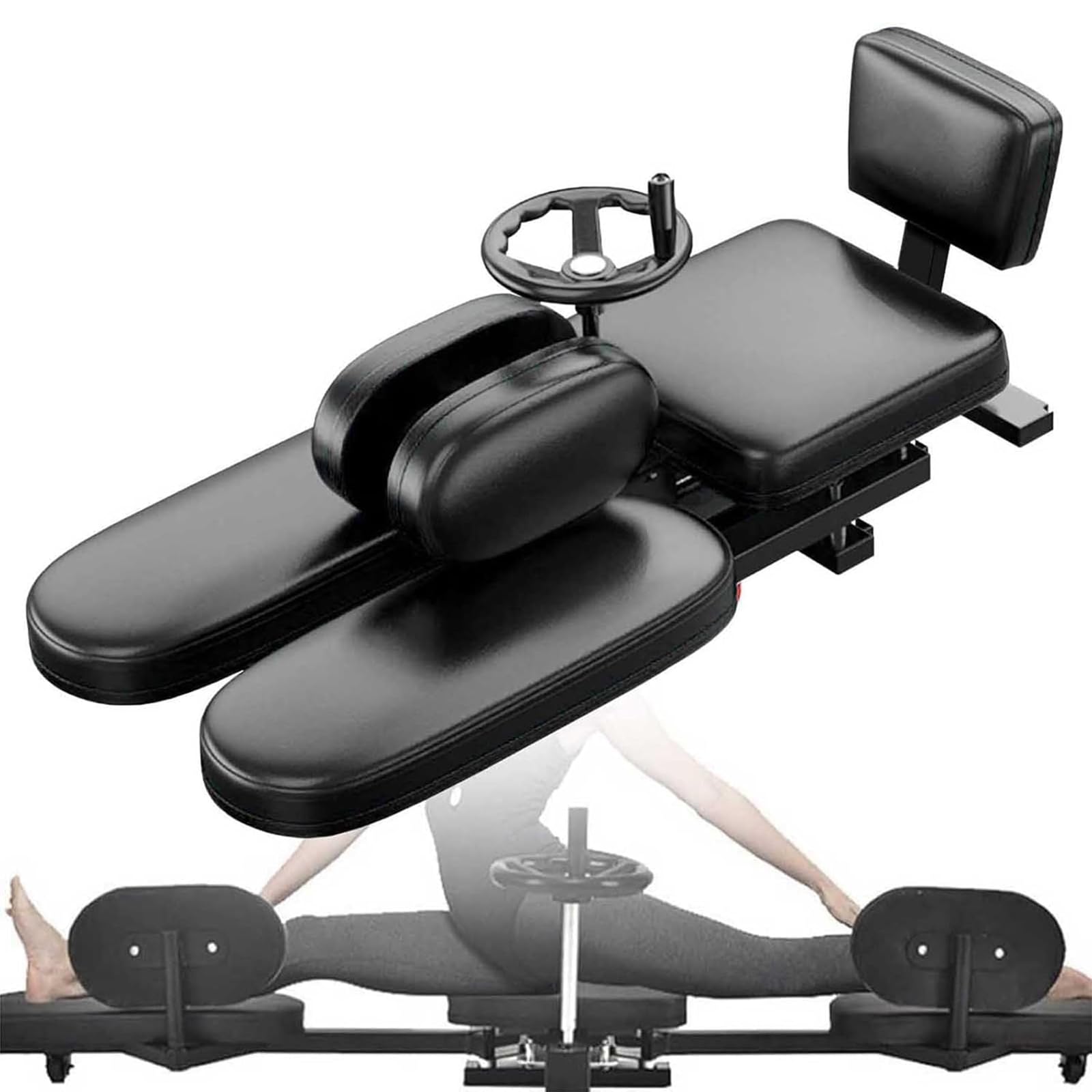 Leg Stretcher Stretching Splits Assist Trainer Machine Heavy Duty Leg Stretching Machine for Splits Flexibility for Ballet Yoga Dance Home Gym Exercise for Adult And Kids,Black