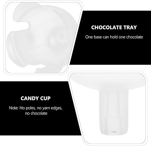 Miniatura 7 de Beavorty 36 soportes de chocolate transparente para ramo, caja de chocolate transparente, envoltorios de chocolate, soporte de embalaje de dulces
