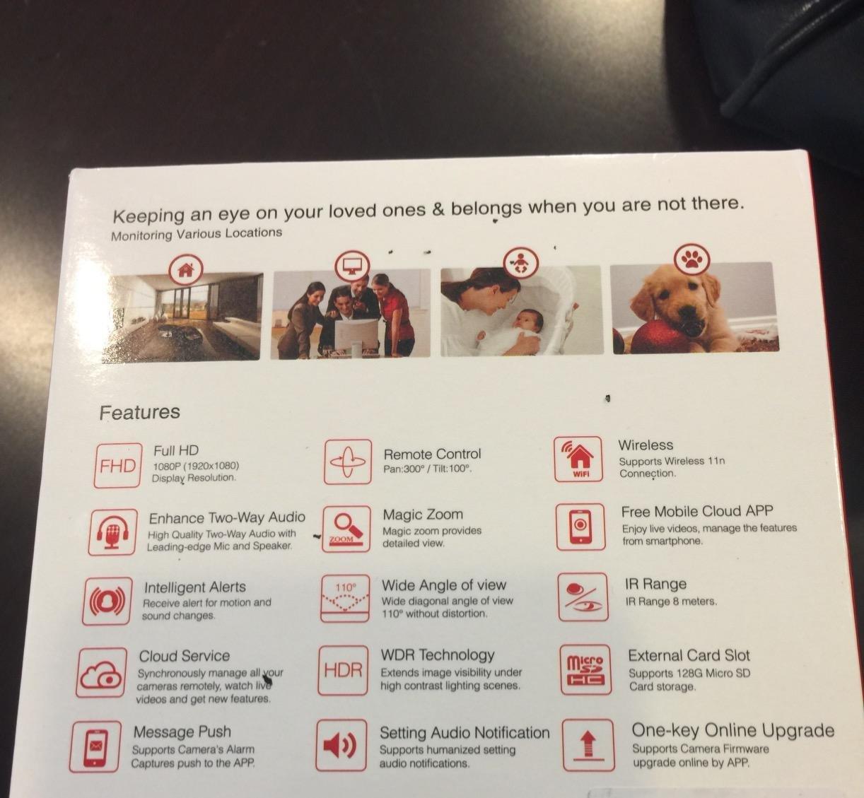 Small indoor camera w/lots of features