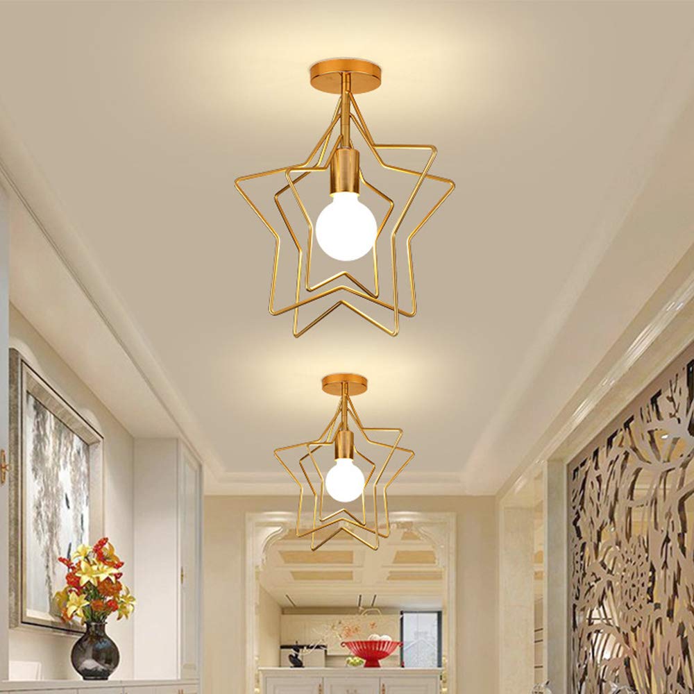 Mengjay Moderne Plafonnier LED en Métal - Lampe Décorative Pour Salon, Couloir, Bar, Cuisine, Salle à Manger, Chambre d'Enfants