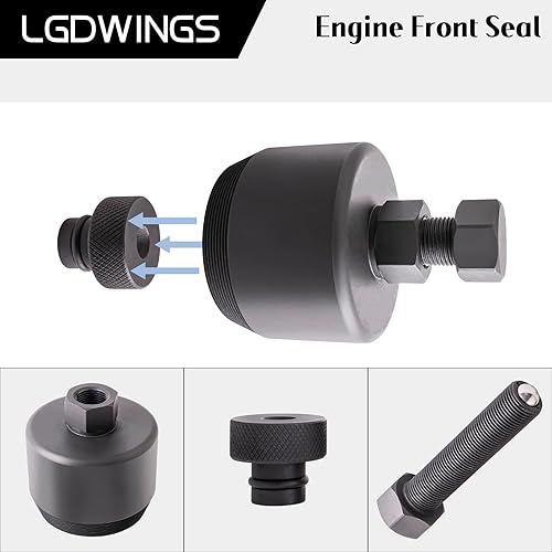 Miniatura 4 de Herramienta removedor de sello del cigüeñal delantero 303-1510, se adapta a Ford Super Duty 2011-2021 F250 F350 F450 F550, 6.7L Power Stroke Diesel