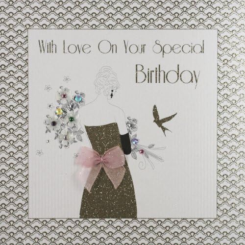 " Love On Your Special Birthday " Large Handmade Open Birthday Card - GA12, 21cm X 21cm