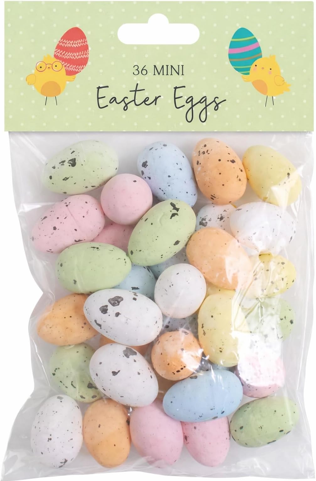 36 Mini Easter Eggs Assorted Colours Speckled Foam Egg for Decorating Bonnets Crafts Hunt Kit