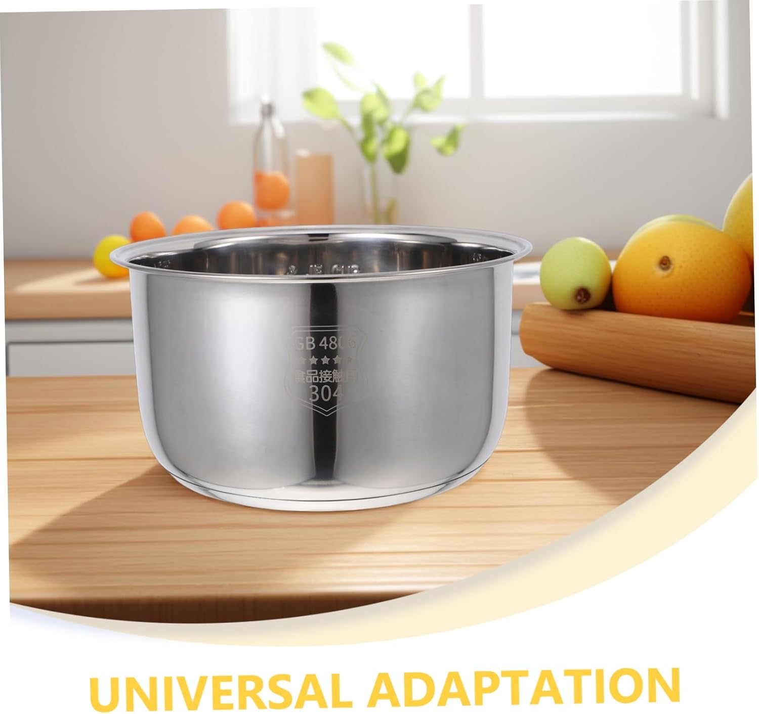 304 Stainless Steel Inner Pot for Electric Rice Cookers Universal Inner Cooking Pot and Easy to Clean 3l