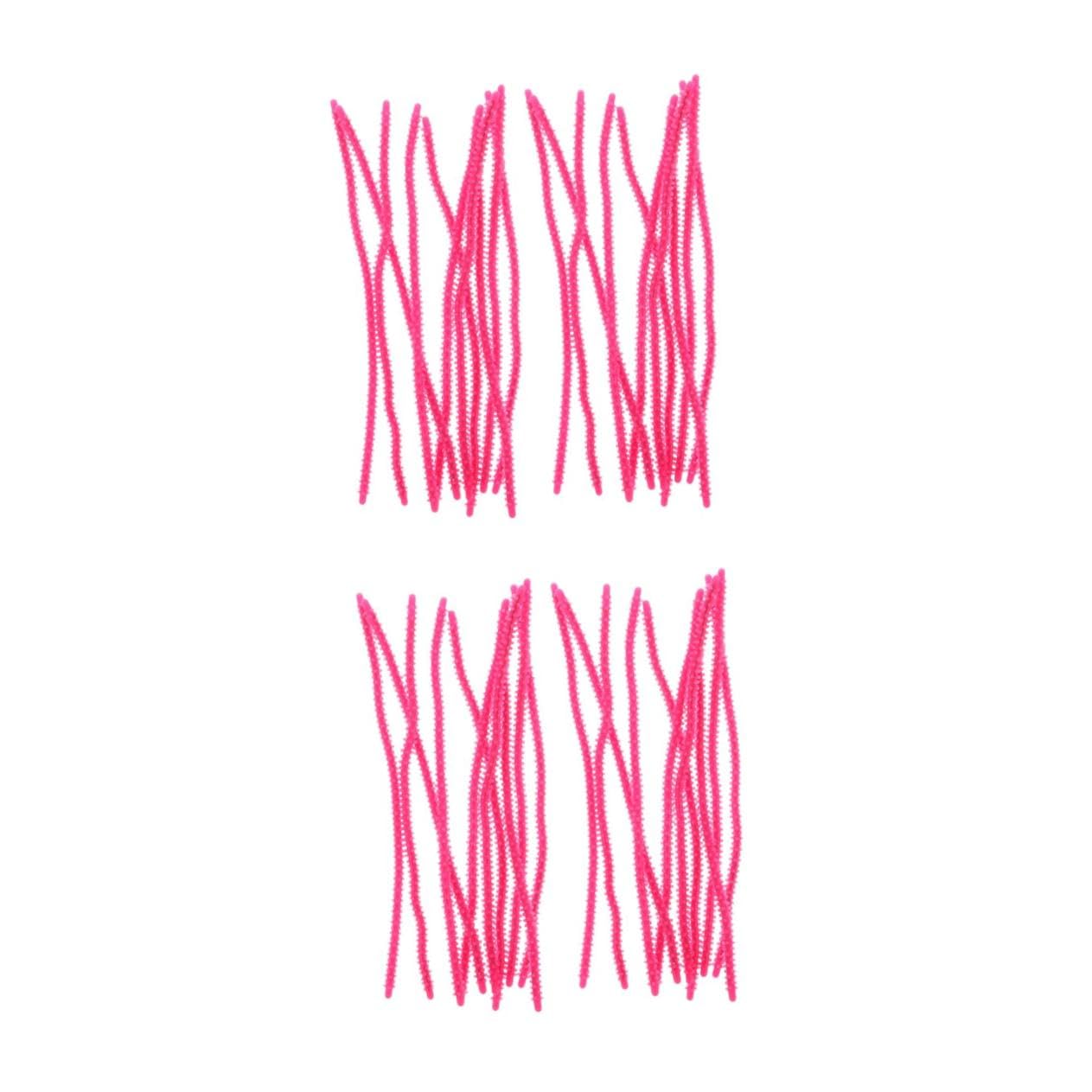 Mikinona 40 Piezas Varillas de Permanente para Cabello Color Rosa Rizador de Pelo Flexible para Personal y Familiar para Cabello y Herramientas de Efectivas y Cómodas
