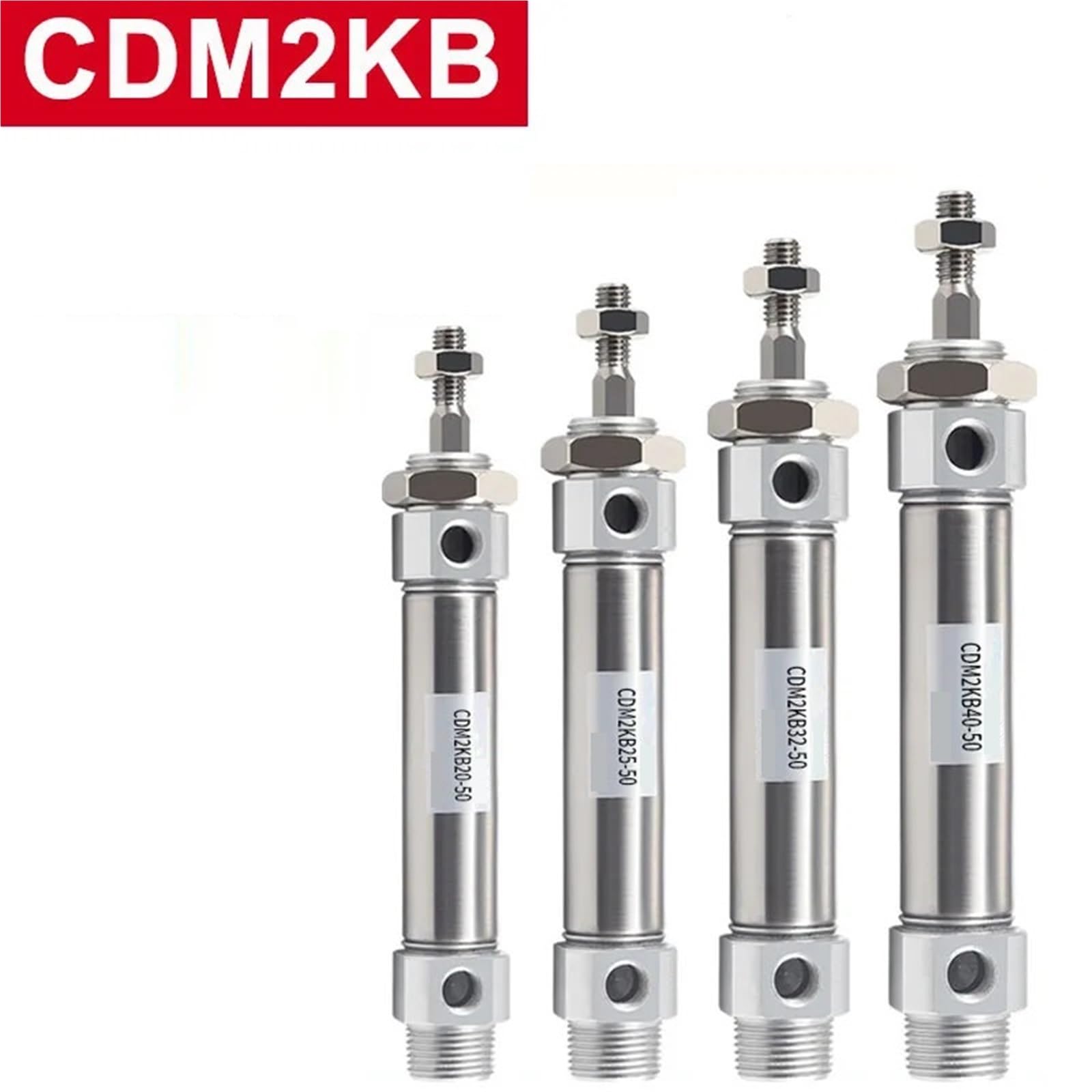 Pneumatikzylinder CDM2KB 20-40 * 50-300MM Edelstahl(Stroke 225mm,Bore 32mm)