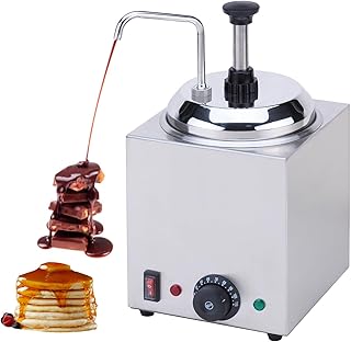 SNICE Commercial Hot Cheese Dispenser, Stainless Steel, Temperature Control Warmer Machine for Butter, Chocolate, Caramel, Fudge with Pump