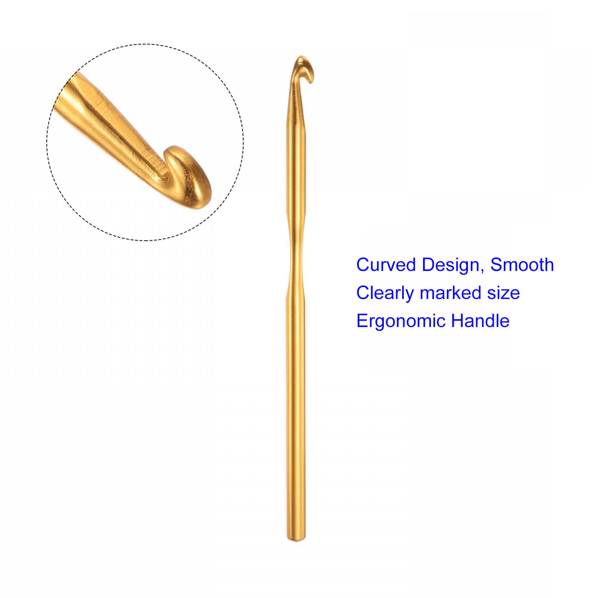 MACHSWON 10Pcs 6mm Aluminum Crochet Hooks Knitting Needles for DIY Craft Yarn - Image 3