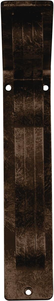 Ekena Millwork 2" W x 7 1/2" D x 10" H Orleans Wrought Iron Bracket, (Triple Center Brace), Antiqued Bronze