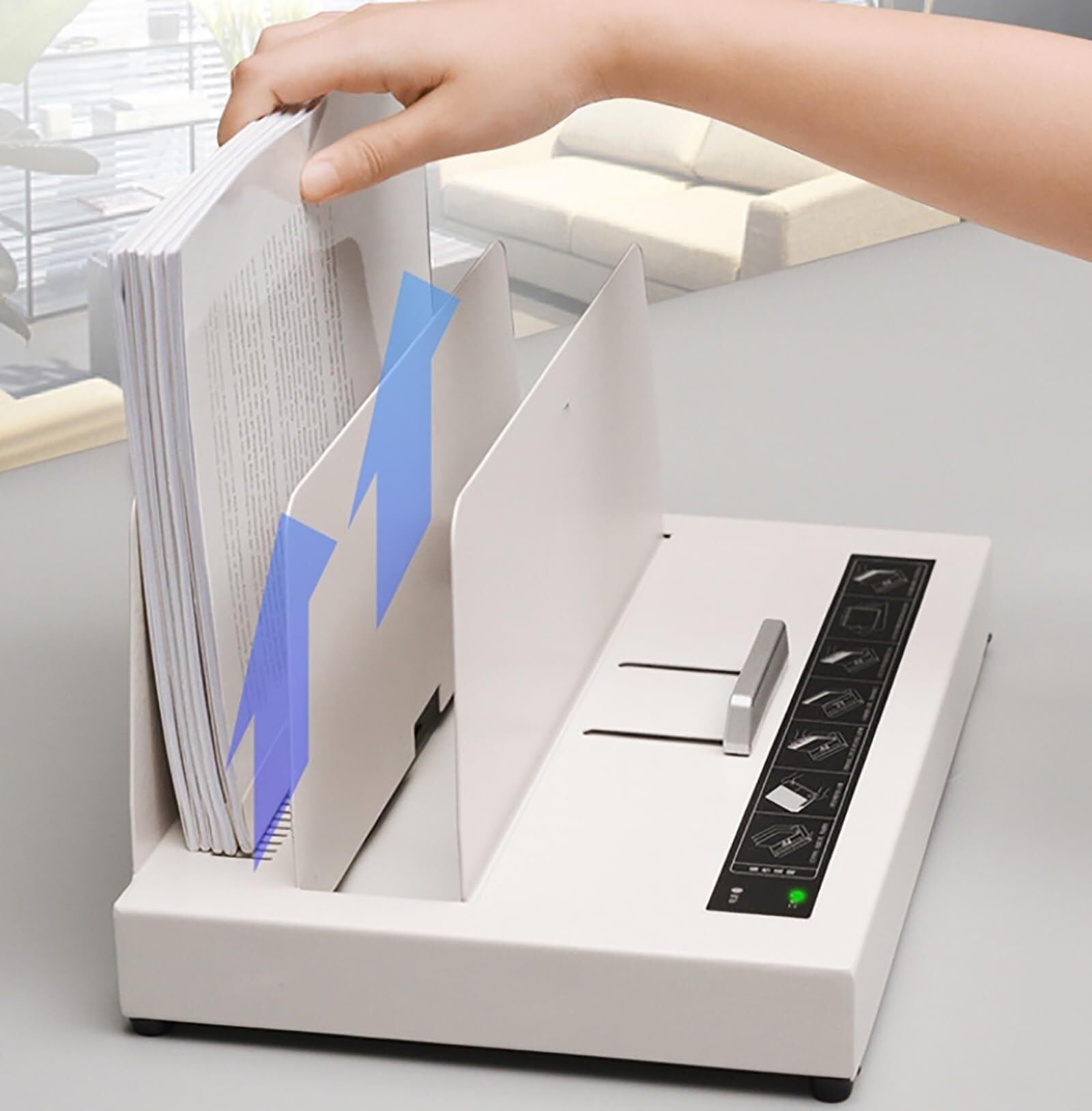 Machine à relier les dossiers volumineux pour en finir avec les pages volantes