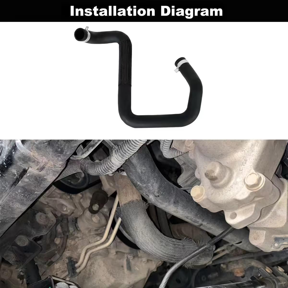 Hooke Road JK Lower Radiator Coolant Hose for Jeep Wrangler JK 3.6L Engine 2012 2013 2014 2015 2016 2017 2018