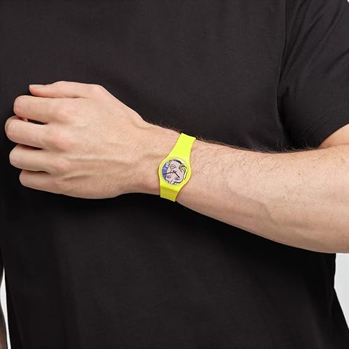 Miniatura 5 de Swatch Gent Biosourced Reverie de Roy Lichtenstein, The Watch Quartz, Amarillo