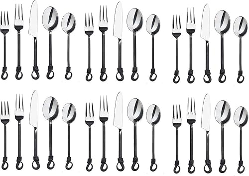 Miniatura 9 de Twist and Shout - Juego de cubiertos de acero inoxidable para Persion, moderno, juego de utensilios de cocina, restaurante, boda, fiesta, vajilla (3