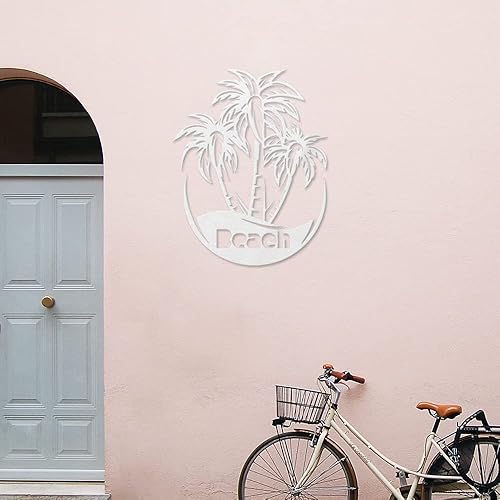 Miniatura 5 de Adhesivos adhesivos de palmera y olas 1 (blanco) de vinilo impermeable de alta calidad para teléfono portátil, accesorio de teléfono, casco,