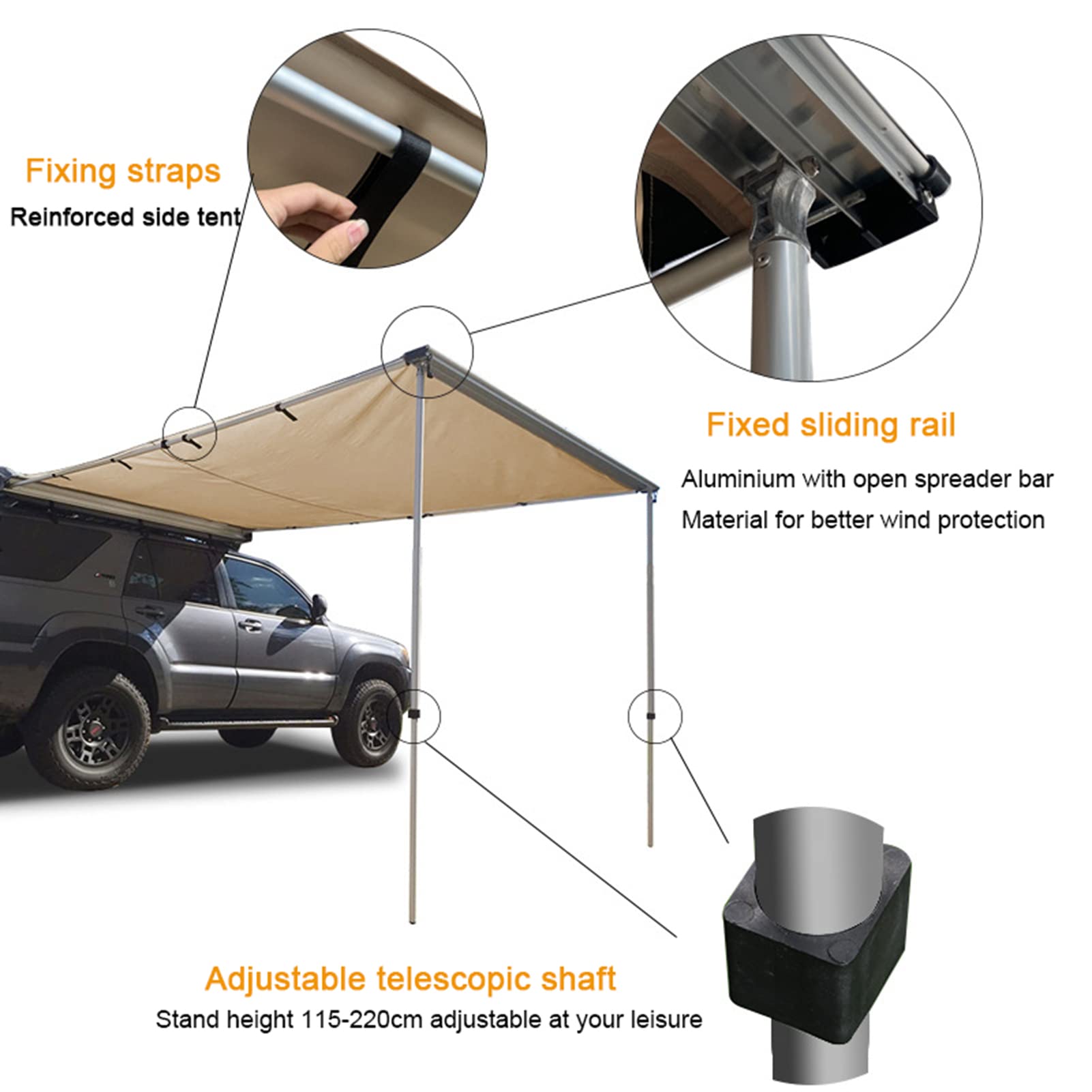 Gancio Per Tenda Da Sole In Pvc - Occhiello Per Tenda A Caduta Mod Paletta Colore Avorio 87106737