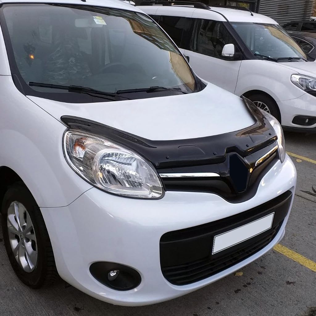 Pour Renault Kangoo 2014 + Protection de Capot Avant Bug Bouclier Déflecteur Capot Pierre Boucliers Piano Noir