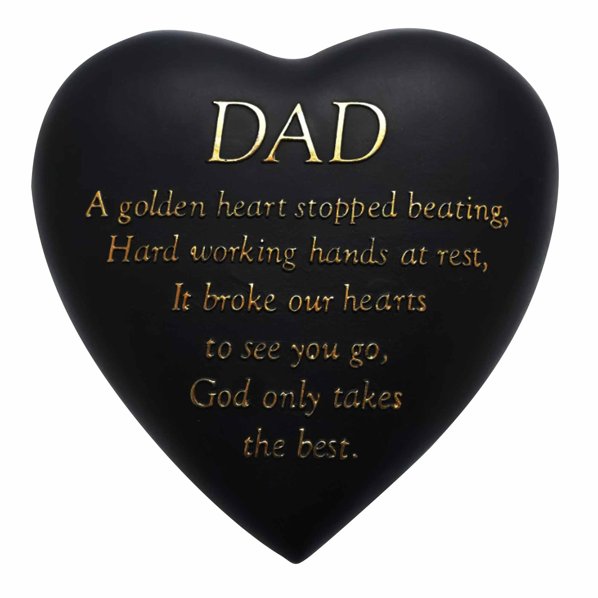 GIFTS 4 ALL Graveside Memorial Plaque for DAD, RIP Dad Memory Stone