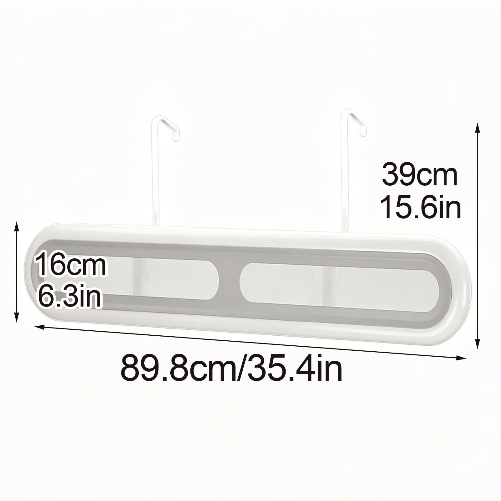 Deflettore Climatizzatore 89,8x16cm, Regolabile a 180°, barriera condizionatore Installazione Senza Fori per Casa e Ufficio