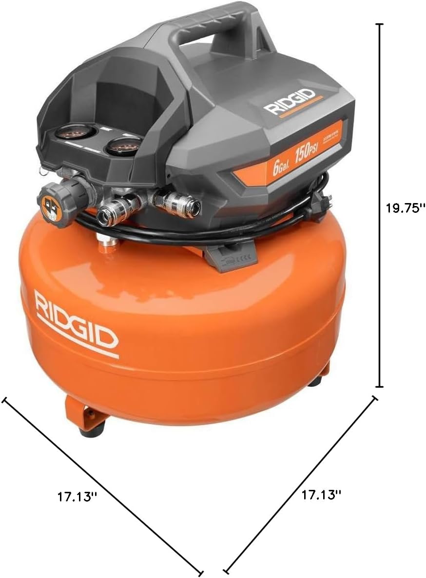 RIDGID 6 Gal. Portable Electric Pancake Air Compressor